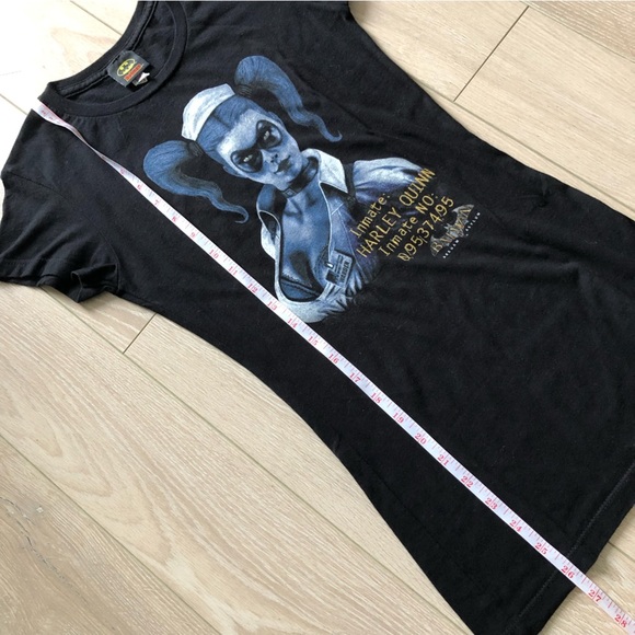 Harley Quinn Batman Arkham Asylum T-Shirt DC Comics Made in Mexico - Picture 9 of 9